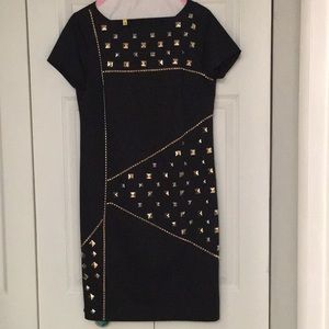 Per Se Black, Gold & Silver Dress